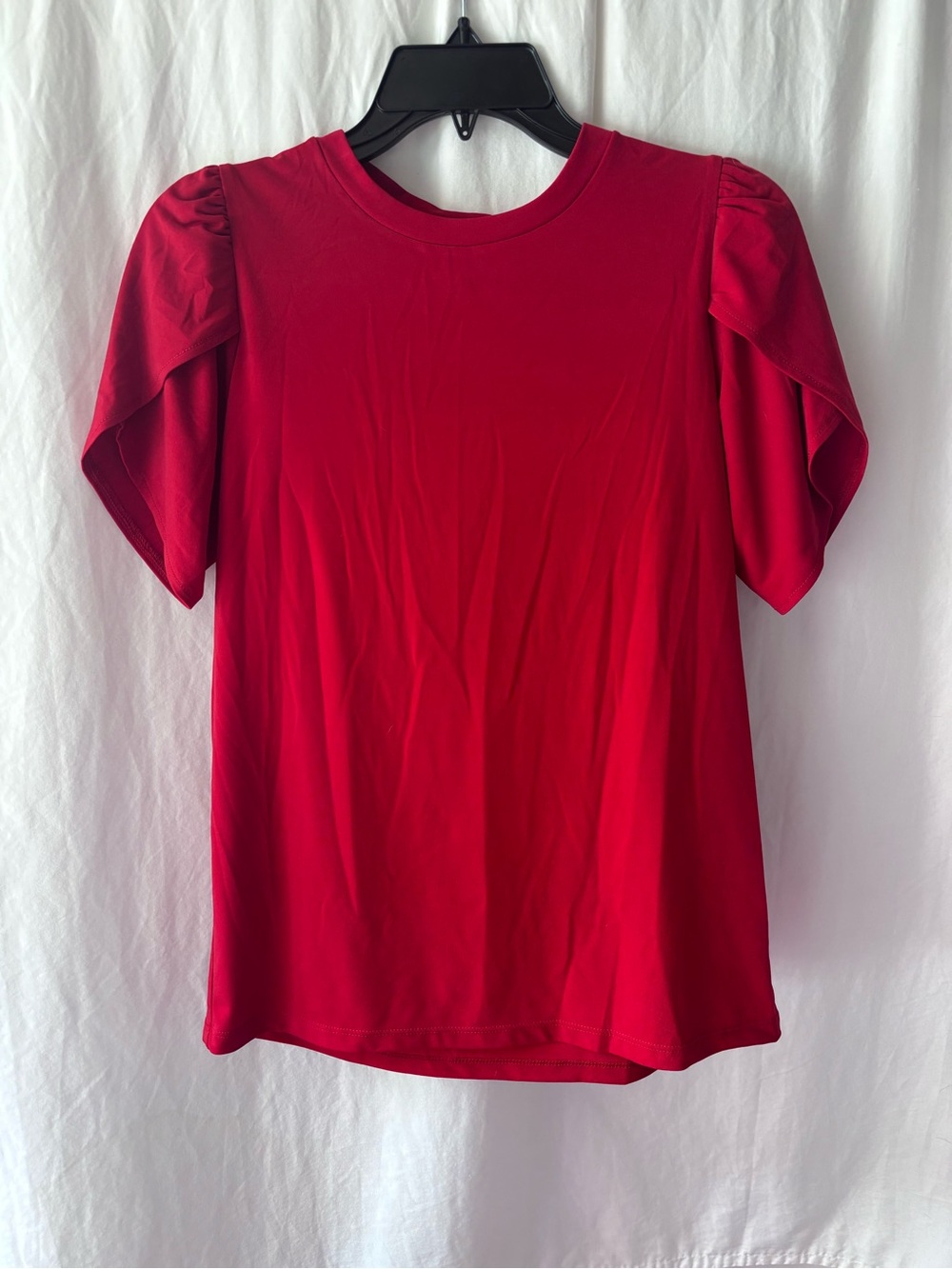 Michael Kors Red Puff Sleeve Tee